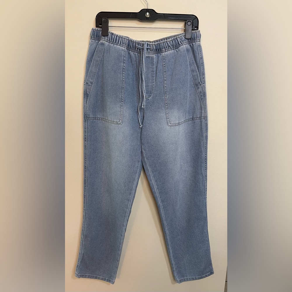 Berkley Jensen Women’s Joggers Denim High Rise Relaxed Pull On Pant Sz Medium - Picture 10 of 17